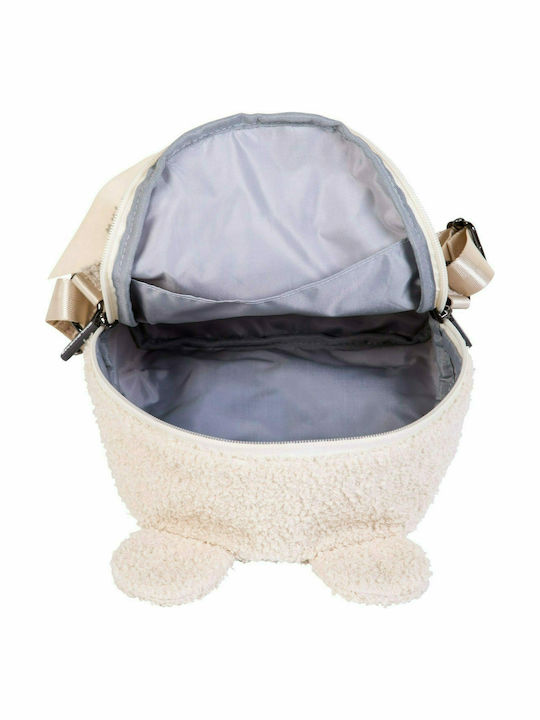 Childhome My First Teddy Παιδική Τσάντα Πλάτης Λευκή 23x7x23εκ.