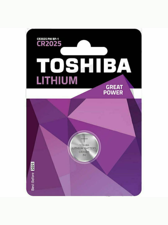 Toshiba CP-1 Μπαταρία Λιθίου Ρολογιών CR2025 3V 1τμχ