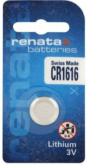 Renata Μπαταρία Λιθίου Ρολογιών CR1616 3V 1τμχ