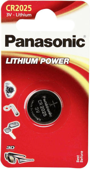 Panasonic Lithium Power Batterie für Uhren CR2025 3V 1Stück