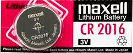 Maxell Lithium Uhrenbatterie Knopf 3V Cr2016