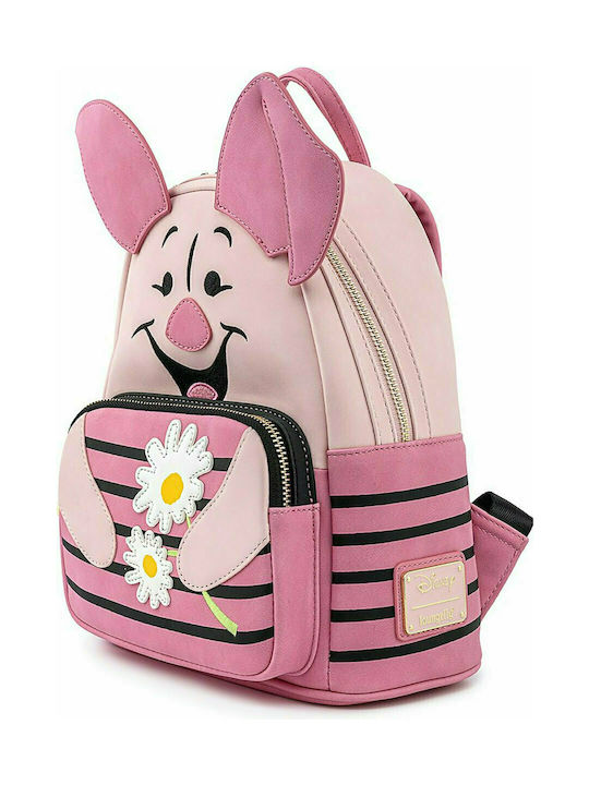 Loungefly Winnie the Pooh Piglet Cosplay Mini Geantă pentru Copii Înapoi Roz 22.5bucx11bucx26buccm.