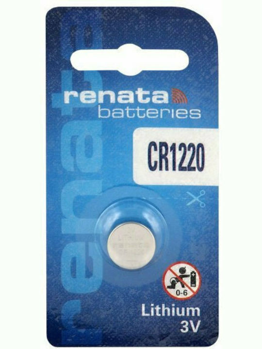 Renata Μπαταρία Λιθίου Ρολογιών CR1220 3V 1τμχ