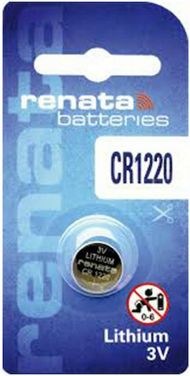 Renata Μπαταρία Λιθίου Ρολογιών CR1220 3V 1τμχ