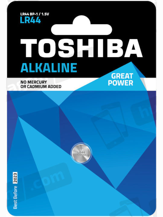 Toshiba Bp-1c Αλκαλική Μπαταρία Ρολογιών LR44 1.5V 1τμχ
