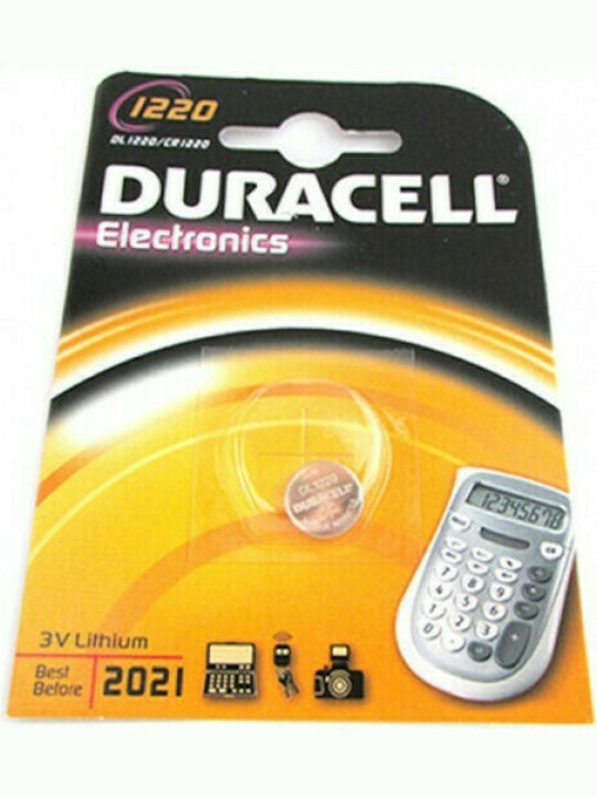 Duracell Electronics Μπαταρία Λιθίου Ρολογιών CR1220 3V 1τμχ