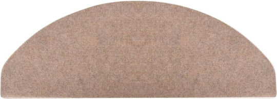 vidaXL Πατάκια Σκάλας Μπεζ 65x26cm 136394 15τμχ