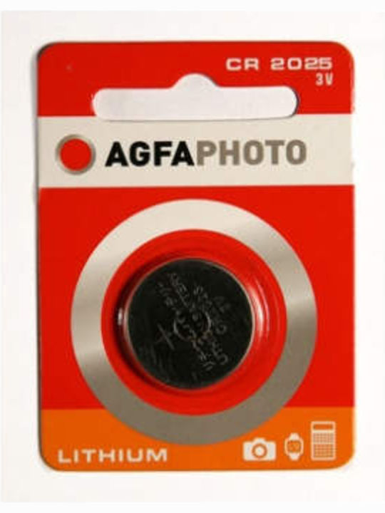 AgfaPhoto Batterie Lithium für Uhren CR2025 3V 1Stück