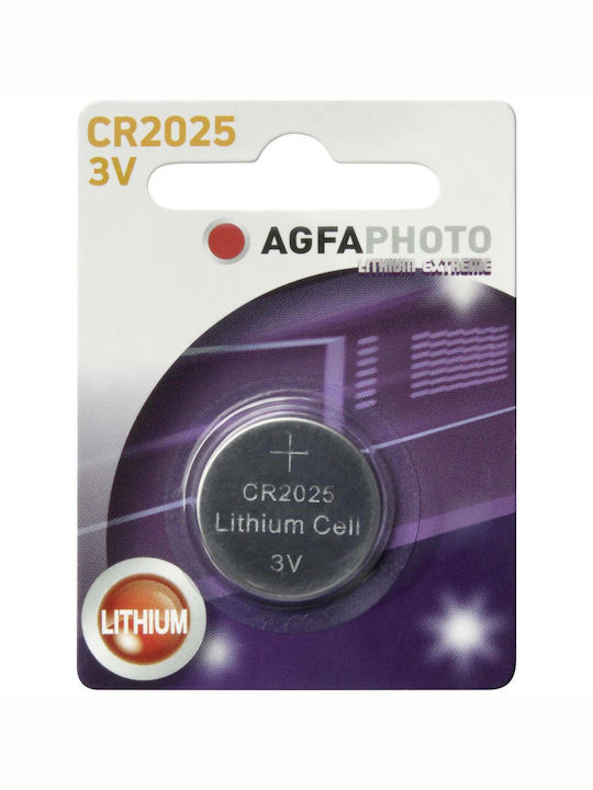 AgfaPhoto Batterie Lithium für Uhren CR2025 3V 1Stück