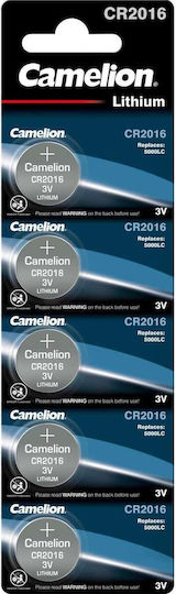 Camelion Batterien Lithium für Uhren CR2016 3V 5Stück