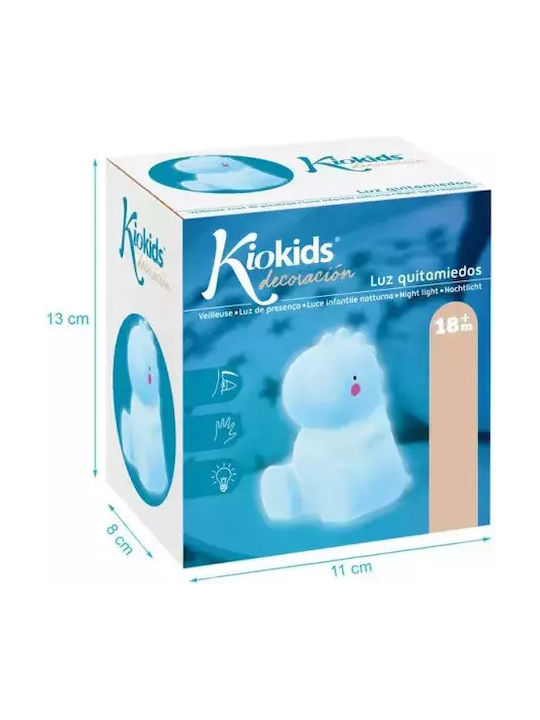 Kiokids Led Kids Decorative Lamp Dinosaur Blue 12x11x7εκ.