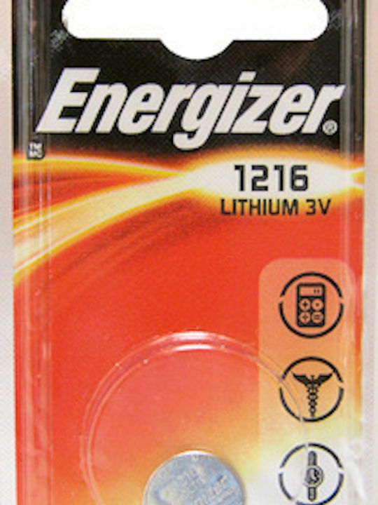 Energizer Μπαταρία Λιθίου Ρολογιών CR1216 3V 1τμχ