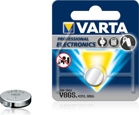 Varta V391 Batterie Silber-Oxid für Uhren SR55 1.55V 1Stück