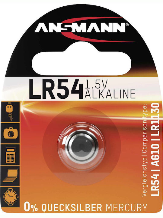 Ansmann Αλκαλική Μπαταρία Ρολογιών LR54 1.5V 1τμχ