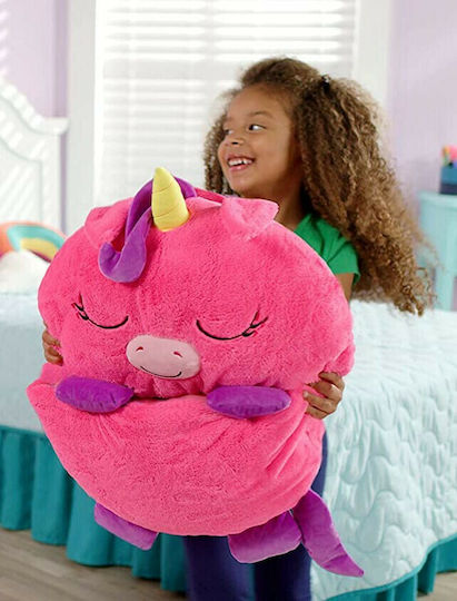Happy Nappers Λούτρινος Μονόκερος Pink Unicorn Medium Υπνόσακος 50 εκ.