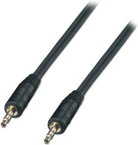 Powertech Καλώδιο Ήχου 3.5mm male - 3.5mm male Μαύρο 5m CAB-J008