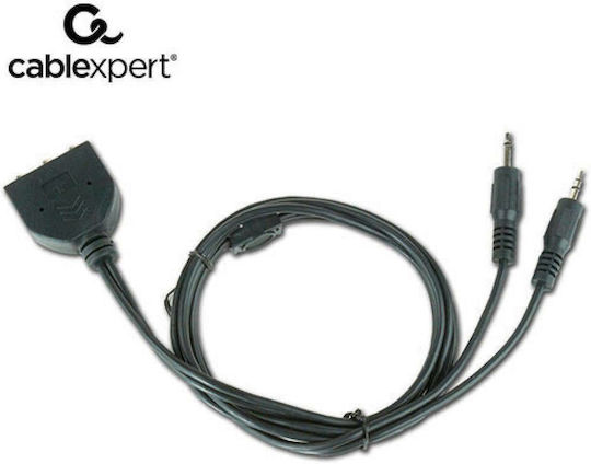 Cablexpert Καλώδιο Ήχου 3.5mm male - 3.5mm male Μαύρο 1m CC-MIC-1