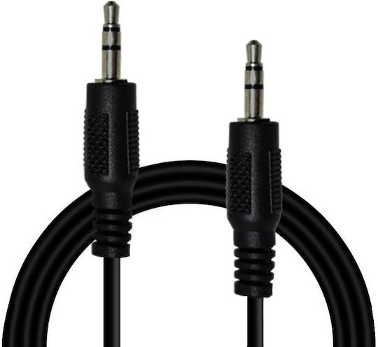 Bridge Cable Καλώδιο Ήχου 3.5mm male - 3.5mm male Μαύρο 1.5m 05000ADT60BK