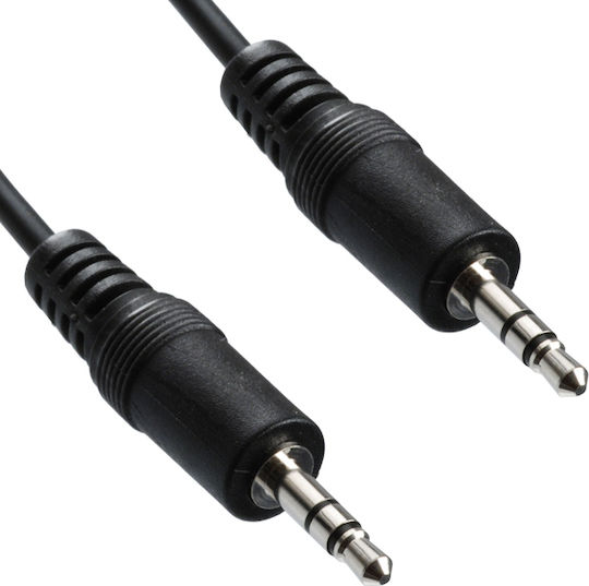 Bridge Cable Καλώδιο Ήχου 3.5mm male - 3.5mm male Μαύρο 1.5m 05000ADT60BK