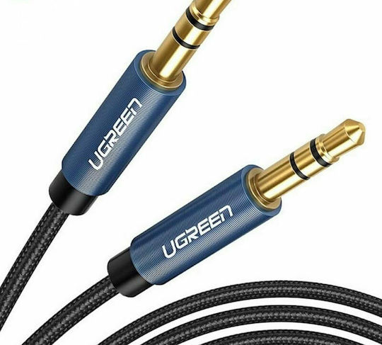 Ugreen 3.5mm Male To 3.5mm Male Blue 3m Audio Cable With Gold Plated Terminals 10688