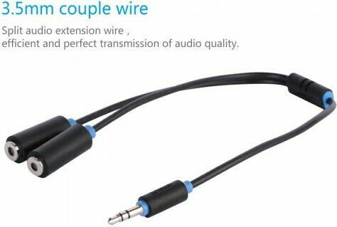 Prolink 3.5mm Jack Cable 3.5mm Male - 3.5mm Female Black 0.3m PB-107-0030