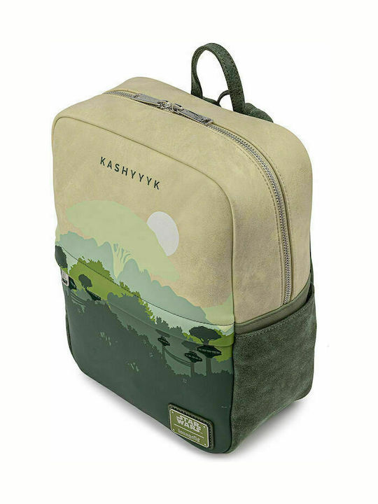 Loungefly Lands Kashyyyk Square Mini Kids Bag Backpack Multicolored 23.7cmx12.7cmx30.6cmcm Star Wars Lands Kashyyyk Square Mini