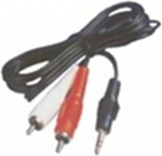 Καλώδιο 3,5 mm Stecker - RCA-Stecker Schwarz 1.5m (CR-149)