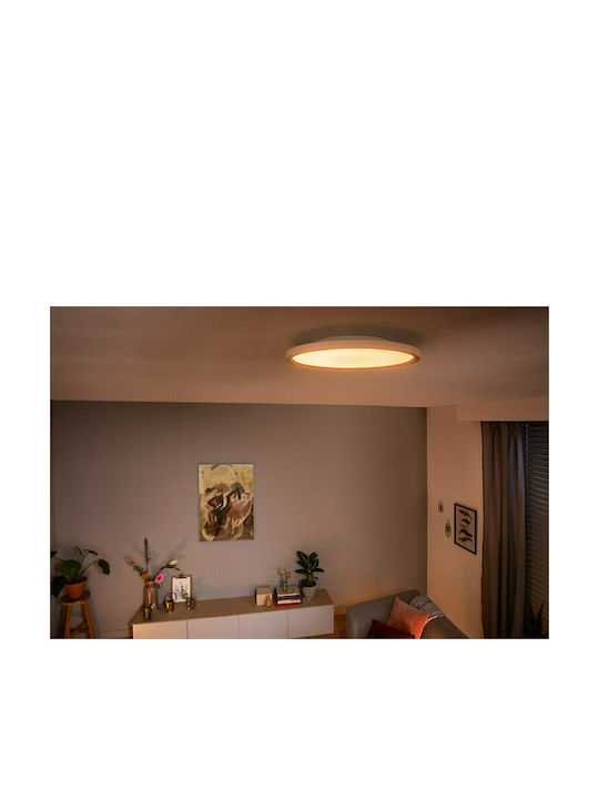 Philips Rotund În aer liber Panou LED Putere 19W cu Bianco reglabil Lumini 45.5x45.5cm.