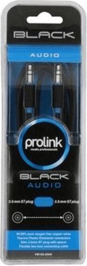 Prolink Кабел За Звук 3,5 мм Мъжки - 3,5 мм Мъжки Черен 3м PB-105-0300