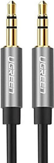 Ugreen 3.5mm Male to 3.5mm Male Audio Cable Silver 1.5m with Gold Plated Terminals 10734