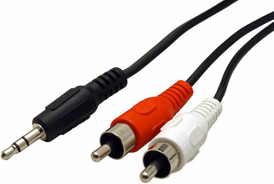 Roline Roline 3,5mm Klinkenkabel 3,5mm Stecker - RCA-Stecker Grau 5m