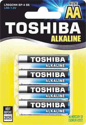 Toshiba High Power Αλκαλικές Μπαταρίες AA 1.5V 4τμχ