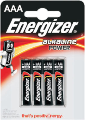 Energizer Αλκαλικές Μπαταρίες AAA 1.5V 4τμχ