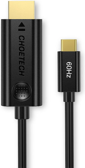 Choetech CH0019 HDMI 2.0 Premium High Speed 4K 60Hz HDR Kabel HDMI-Stecker - USB-C-Stecker 1.8m Schwarz