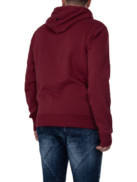 Sweatshirt with Hood Dark Berry