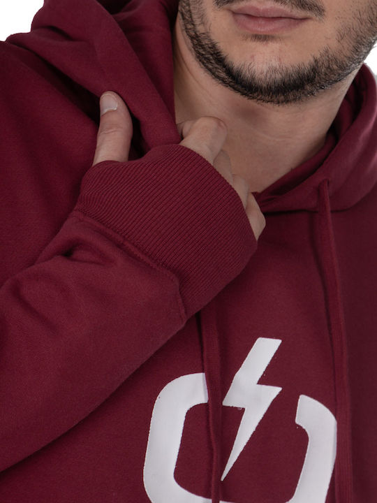 Sweatshirt with Hood Dark Berry