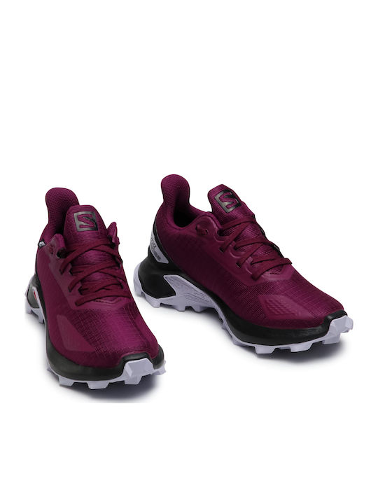 Alphacross Blast Waterproof Kids Sports Shoes Running with Laces Purple