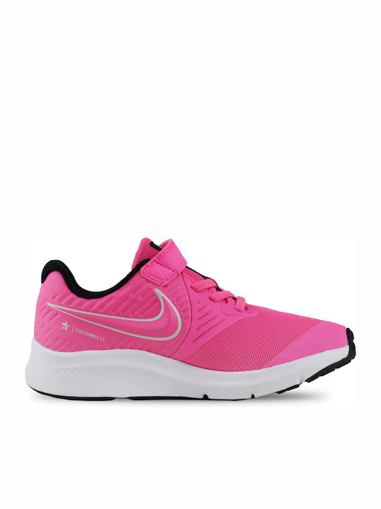 Stern Läufer Star Runner 2 Kinder Sportschuhe Laufen mit Bügel- und Schleifenverschluss Pink Glow / Photon Dust / Black / White