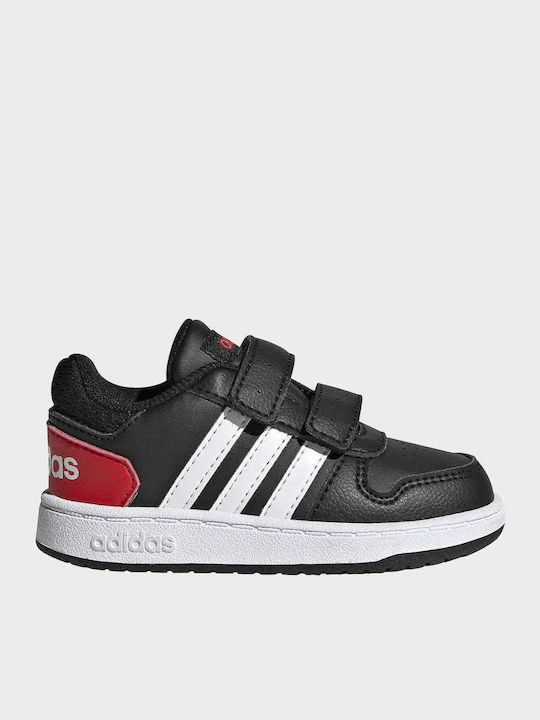 Hoops 2 Kinder Sneakers mit Klettverschluss Schwarz