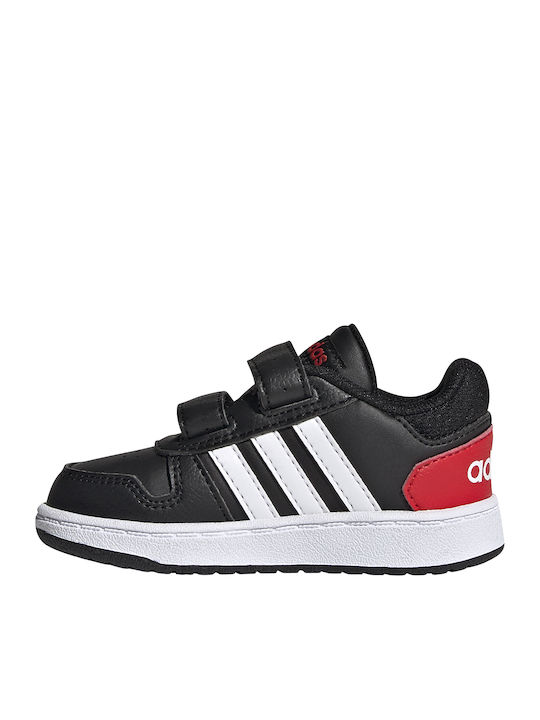 Hoops 2 Kinder Sneakers mit Klettverschluss Schwarz