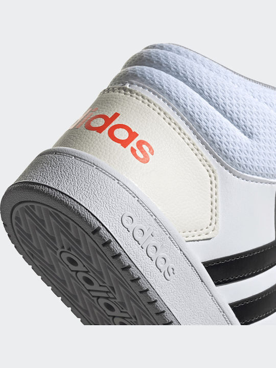 Hoops Hoops 2 Kids Sports Shoes Basketball with Laces Cloud White / Core Black / Semi Solar Red