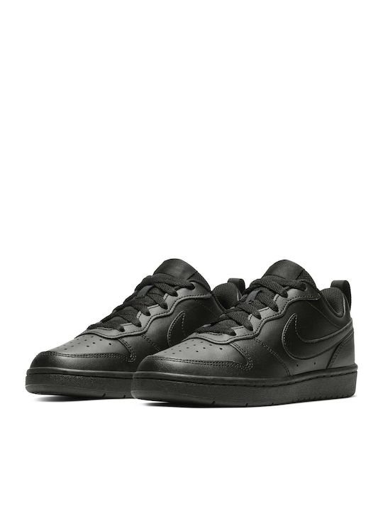 Court Borough Low 2 GS Kids Sports Shoes Basketball with Laces Black
