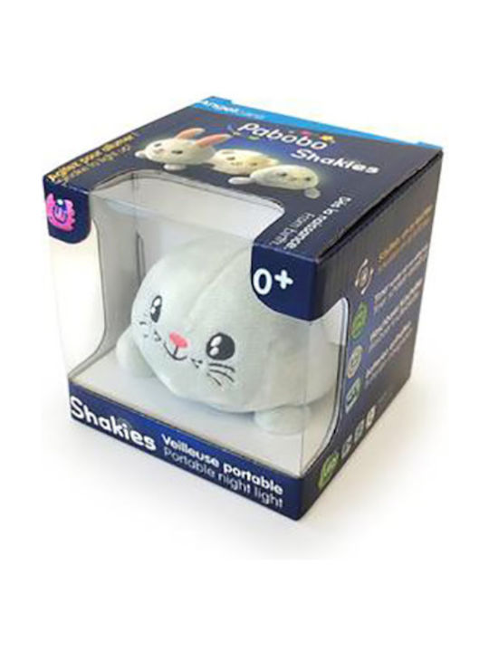 Pabobo Lampă decorativă pentru copii Oiță cu Schimbări de Culori Alb 9.5x9x7.7εκ.