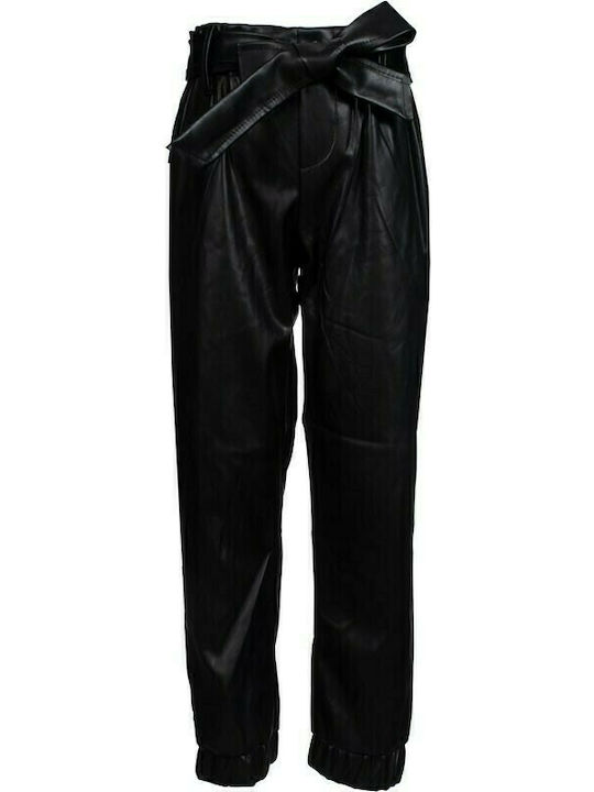 Εβίτα Girls Leather Trouser Black