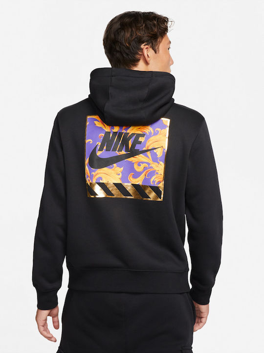 Nike Sportswear Ανδρικό Φούτερ με Κουκούλα και Τσέπες Μαύρο