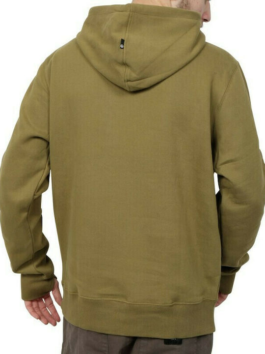 Basehit Men's Sweatshirt with Hood & Pockets Khaki