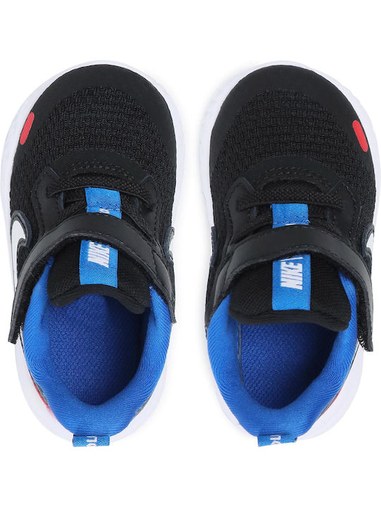 Revolution Revolution 5 Kids Sports Shoes Running with Hoop & Loop Closure Black / White / University Red