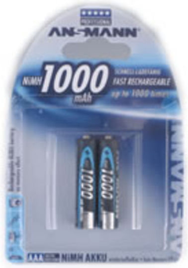 Ansmann Επαναφορτιζόμενες Μπαταρίες AAA Ni-MH 1000mAh 1.2V 4τμχ