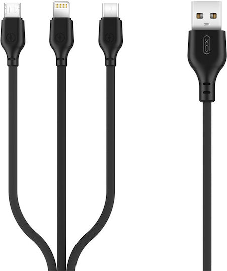 XO NB103 USB-A to Lightning Cable Black 1m