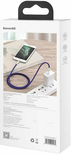Baseus Cafule Series Braided USB-A to Lightning Cable Purple 2m (CALJK-B05)